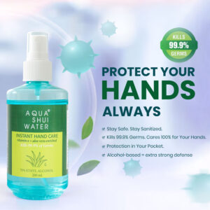 Hand Sanitizer 200 ml | With Aloe Vera, Vitamin E & Glycerine | Paraben Free